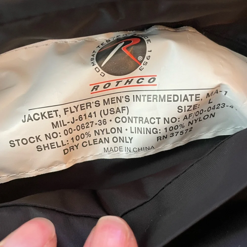 NWOT Rothco Reversible LB3 Flight Utility Jacket Size L - Picture 10 of 12